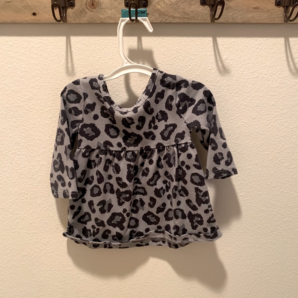 Long sleeve cheetah dress